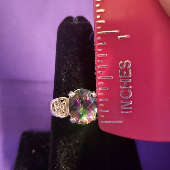 Mystic Topaz Sterling Silver Ring - Picture 5 of 7